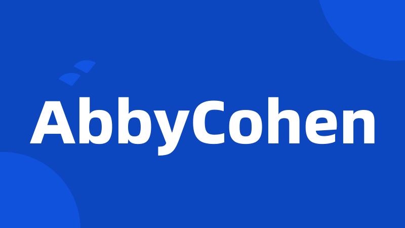 AbbyCohen