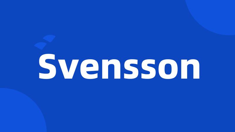 Svensson