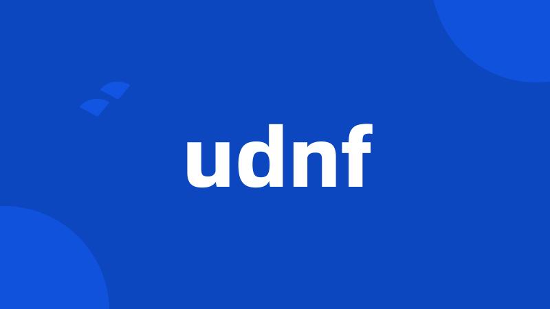 udnf