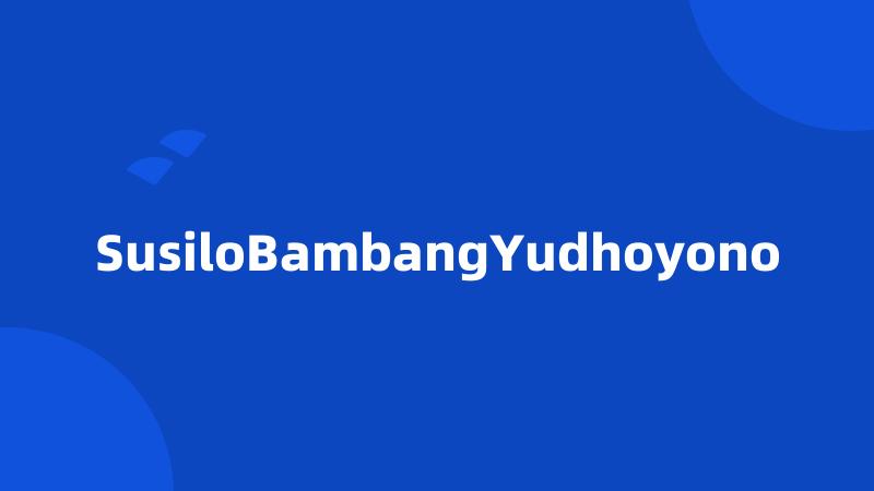 SusiloBambangYudhoyono