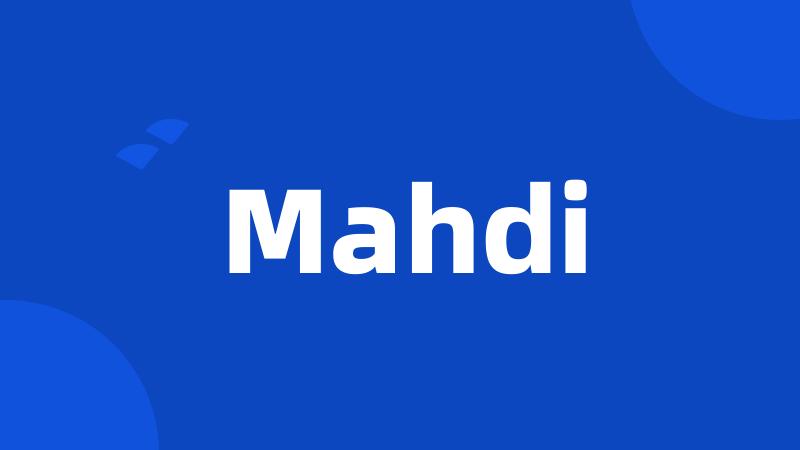 Mahdi