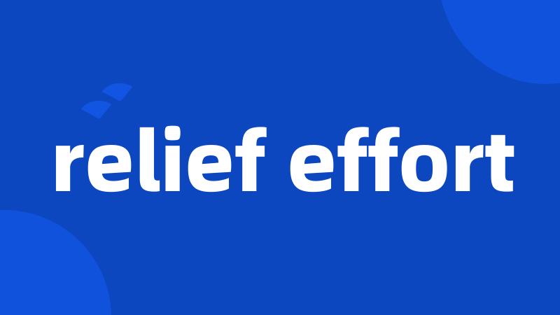 relief effort