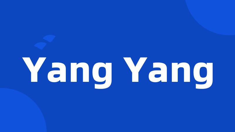 Yang Yang