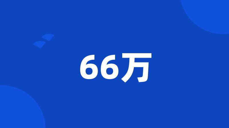 66万