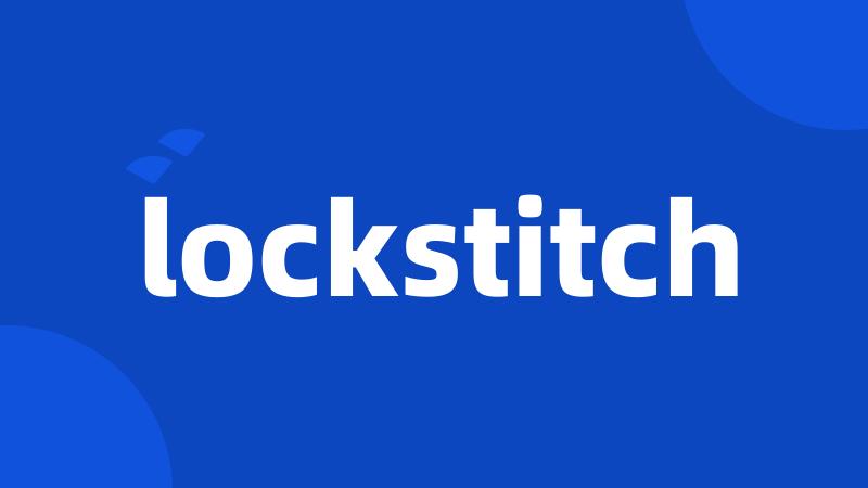 lockstitch