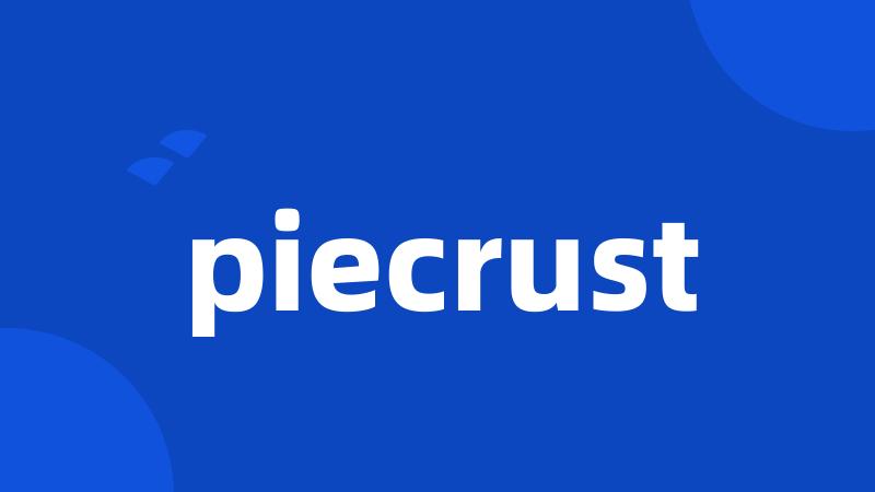 piecrust