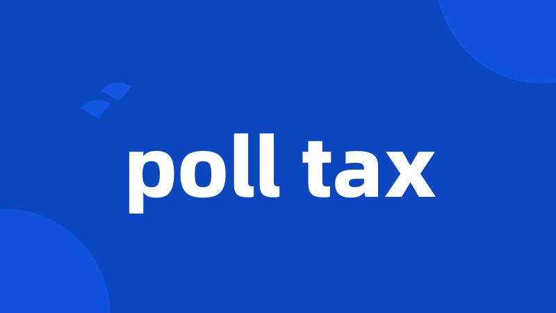 poll tax