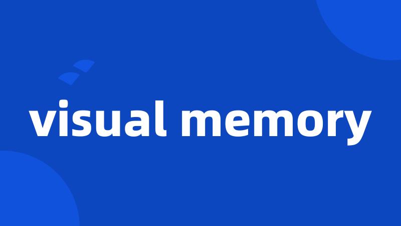 visual memory