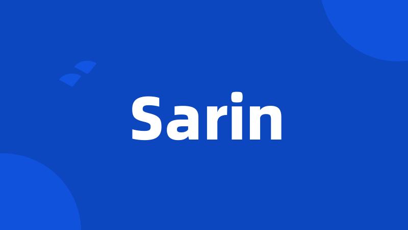 Sarin