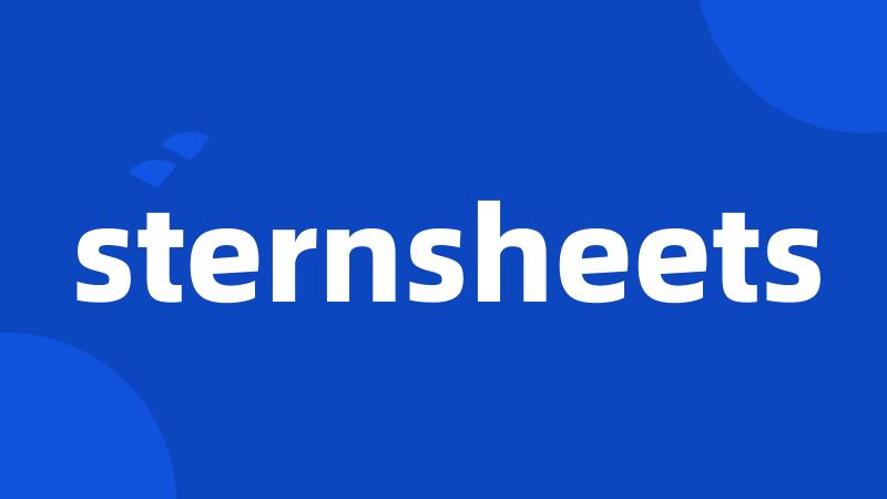 sternsheets