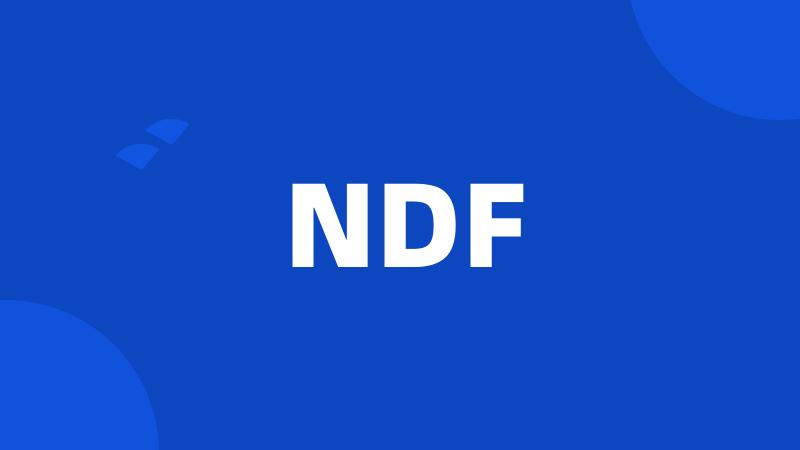 NDF