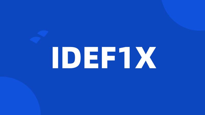 IDEF1X