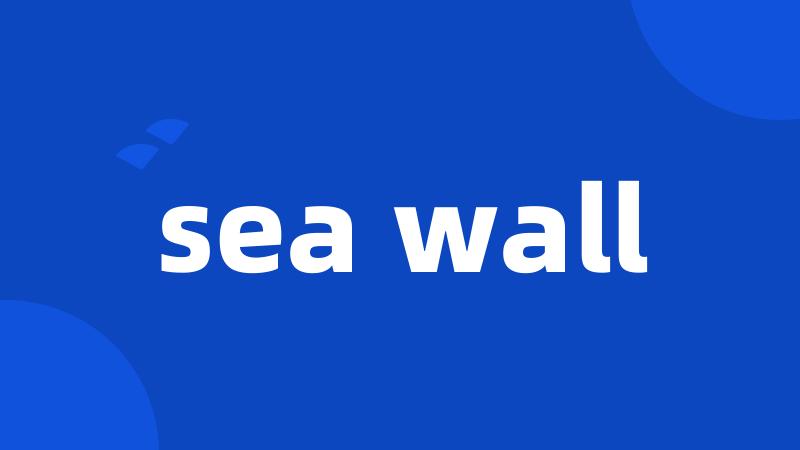 sea wall