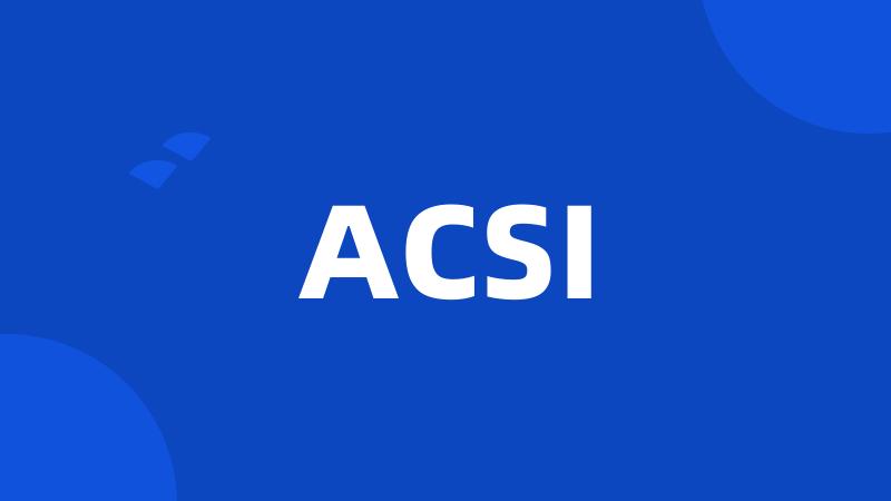 ACSI