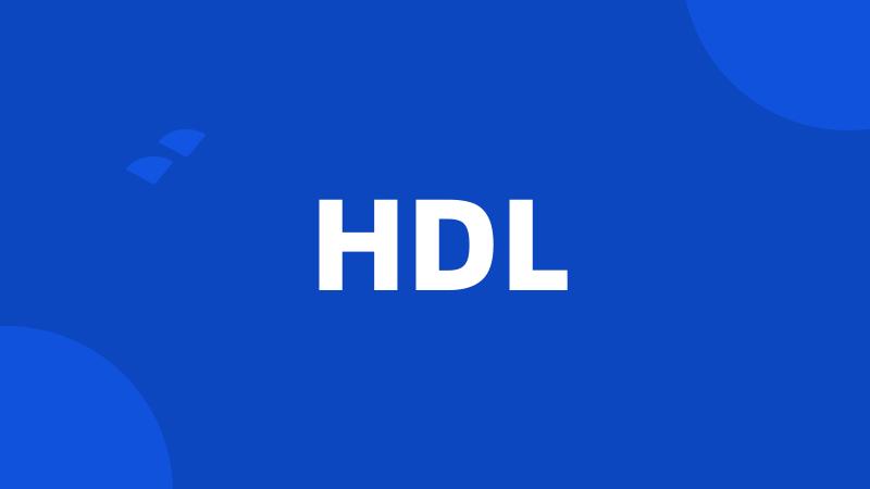 HDL