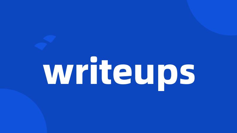 writeups