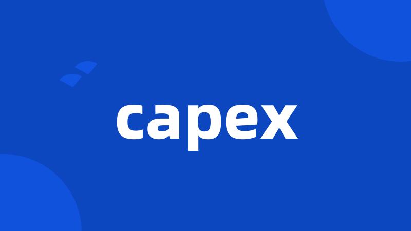 capex