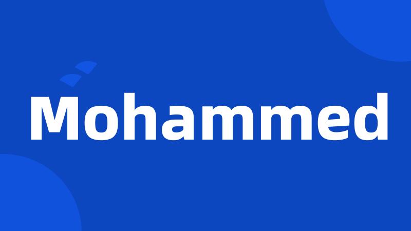 Mohammed