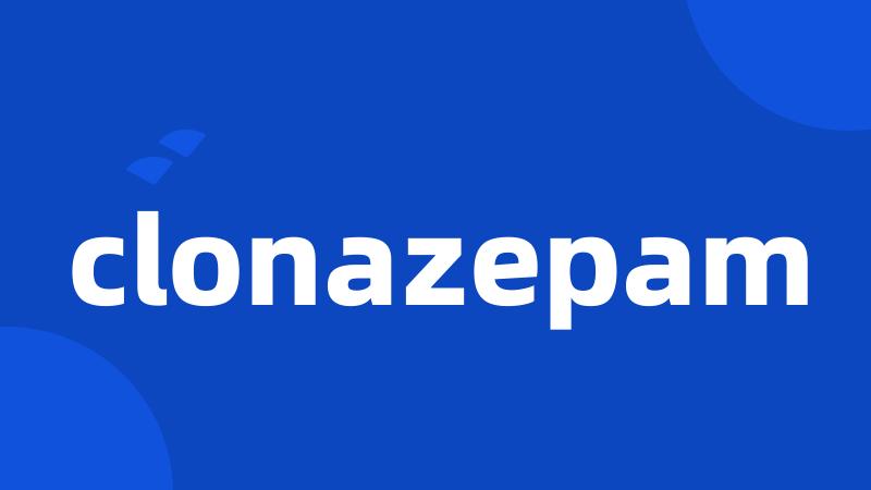 clonazepam