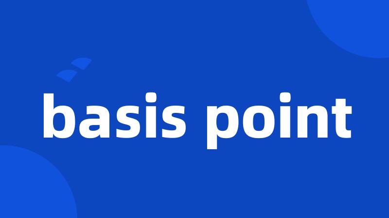 basis point