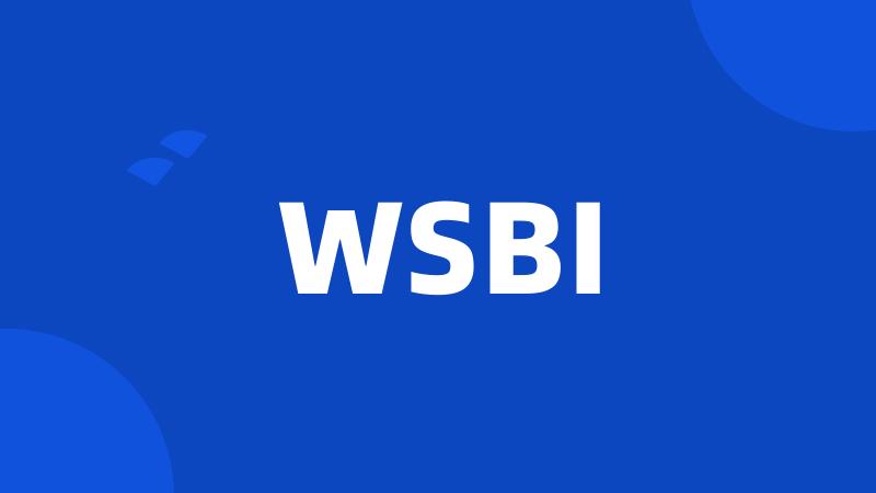 WSBI