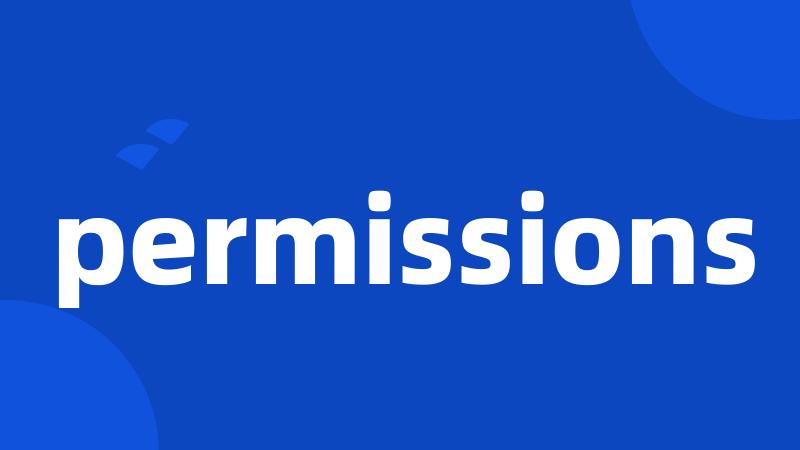 permissions