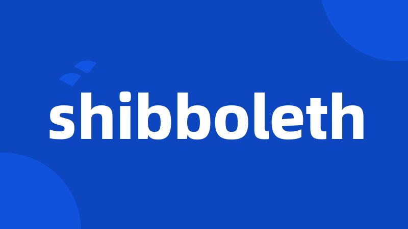 shibboleth