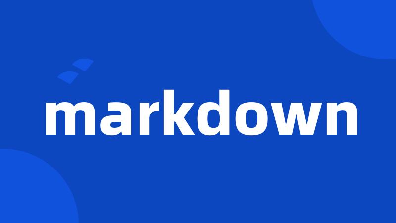 markdown