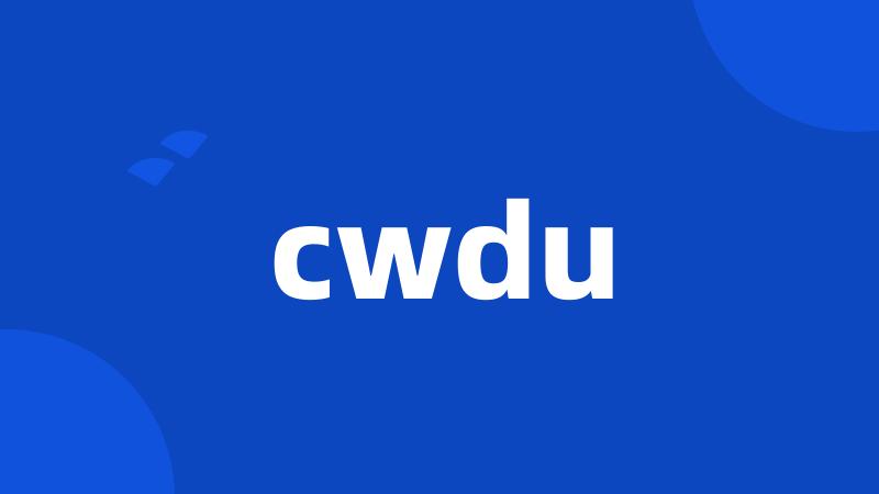 cwdu