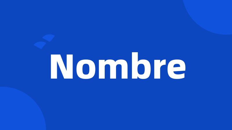 Nombre