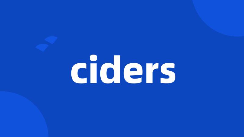 ciders