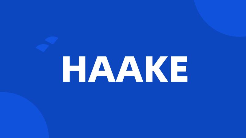 HAAKE