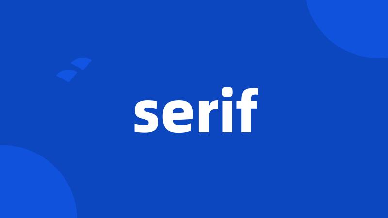 serif