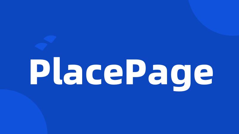 PlacePage