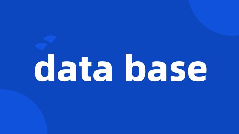 data base