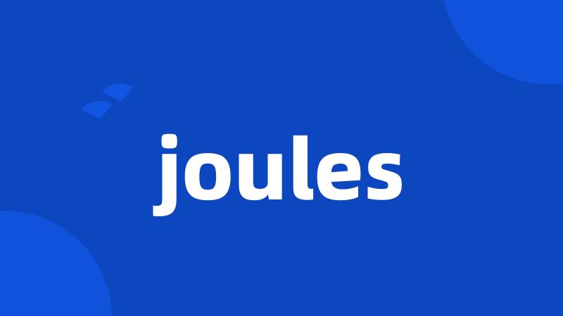 joules