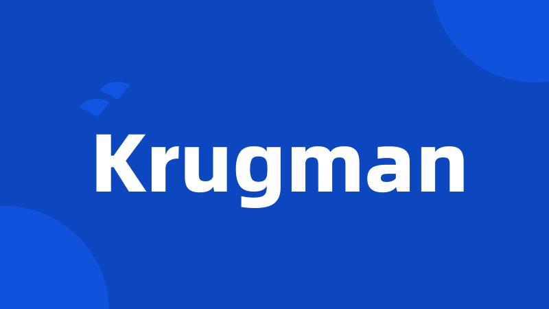 Krugman