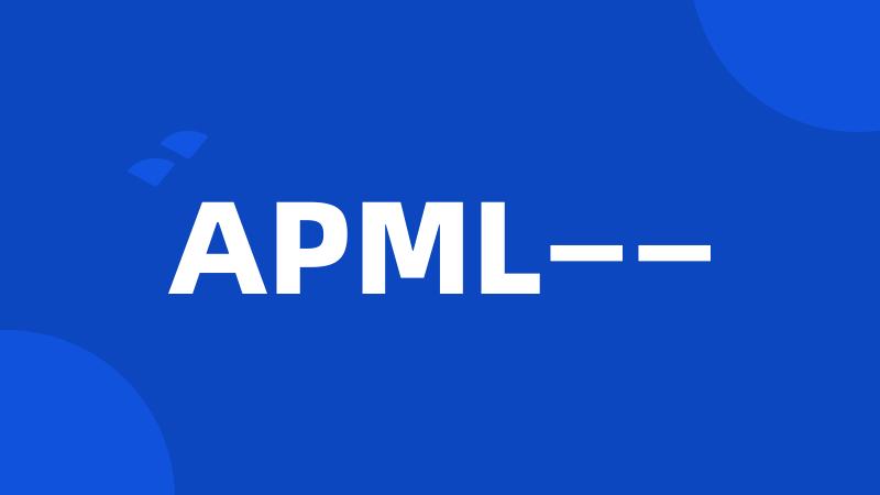 APML——