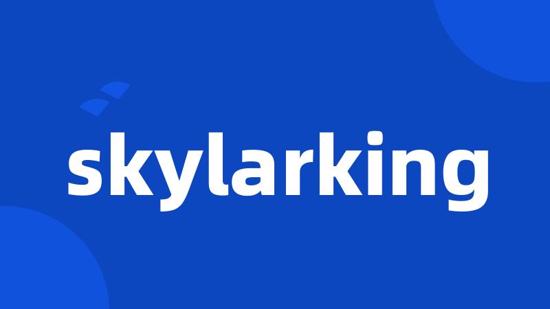 skylarking