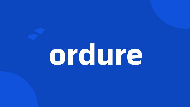 ordure