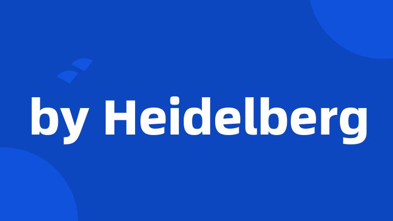 by Heidelberg