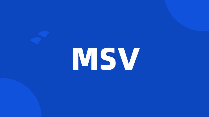 MSV