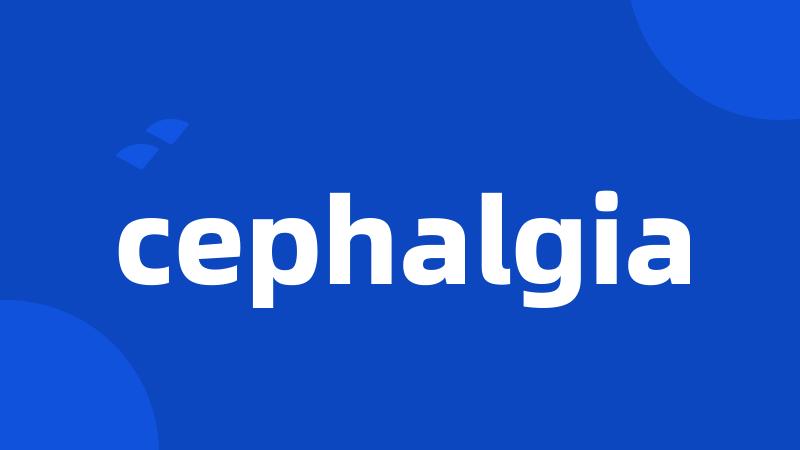 cephalgia