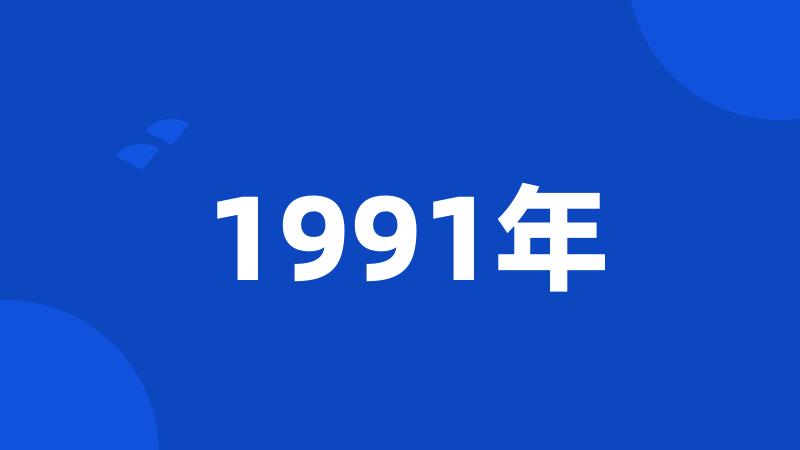 1991年