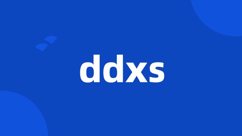 ddxs