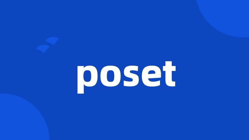 poset