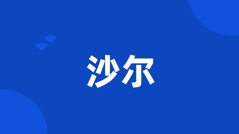 沙尔