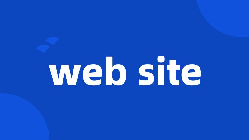 web site