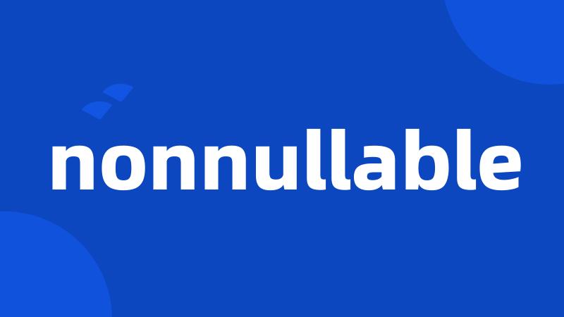 nonnullable