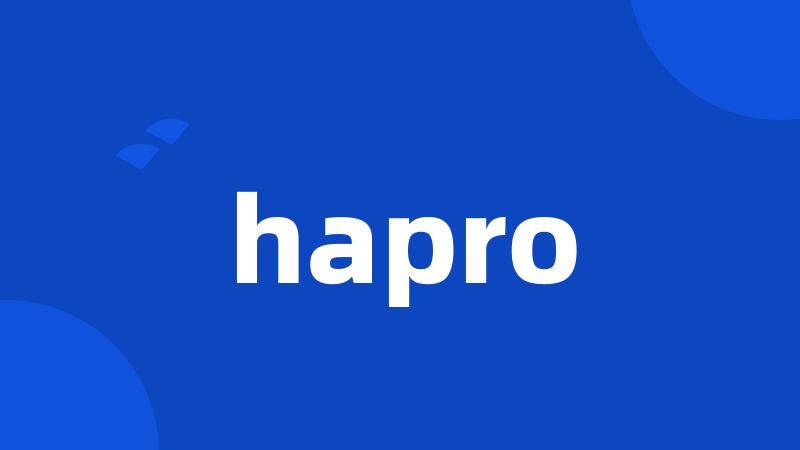 hapro